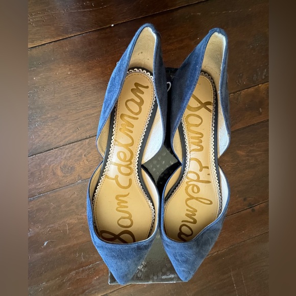 New with tags Blue suede Sam Edelman Flats #suede #suedeshoes #samedelman - Picture 1 of 3